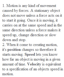 1-D Motion Discussion